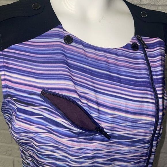 Calvin Klein Women Purple Zipper Detail Sheath Dress size 8 - Picture 5 of 12
